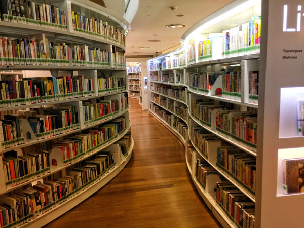 Entrance of Powell's City of Books in Portland